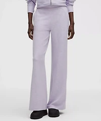 Scuba Mid-Rise Wide-Leg Pant *Waffle