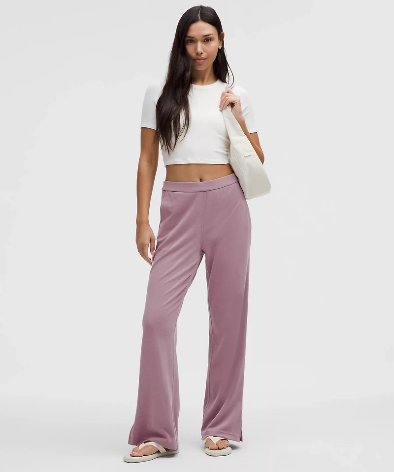 Softstreme High-Rise Wide-Leg Pique Pant *Regular