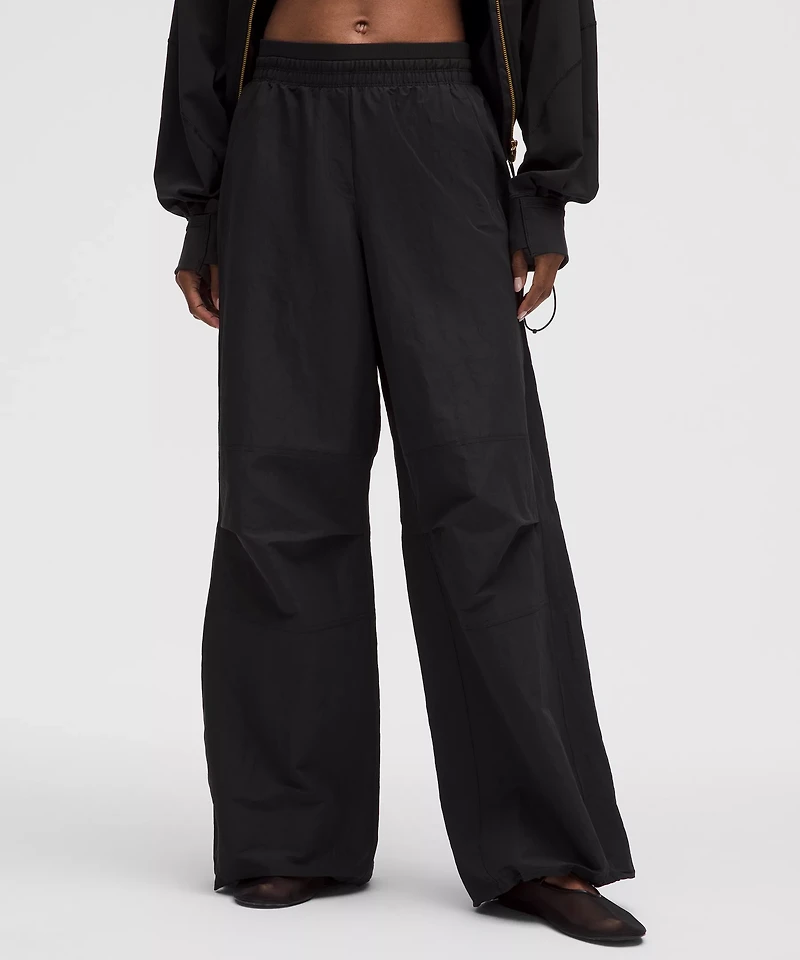Crinkle Nylon Relaxed Parachute Pant | Women's Pants