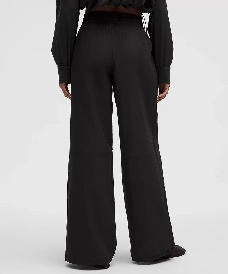 Crinkle Nylon Relaxed Parachute Pant | Women's Pants