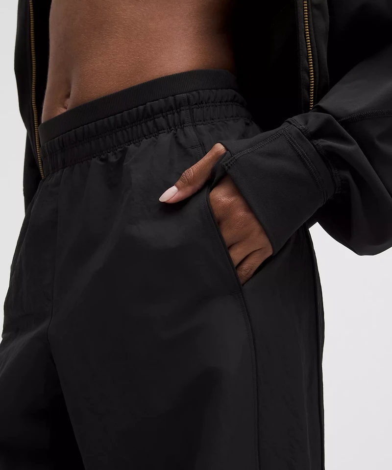 Crinkle Nylon Relaxed Parachute Pant | Women's Pants