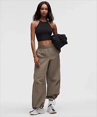Crinkle Nylon Relaxed Parachute Pant | Women's Pants