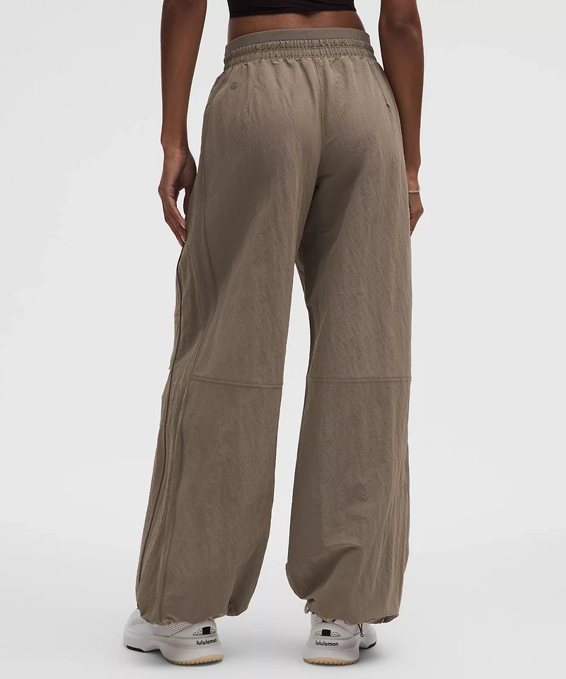 Crinkle Nylon Relaxed Parachute Pant | Women's Pants