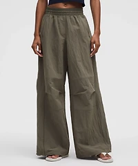 Crinkle Nylon Relaxed Parachute Pant | Women's Pants