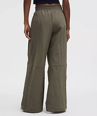 Crinkle Nylon Relaxed Parachute Pant | Women's Pants