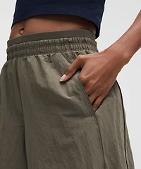 Crinkle Nylon Relaxed Parachute Pant | Women's Pants