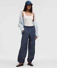 Crinkle Nylon Relaxed Parachute Pant | Women's Pants