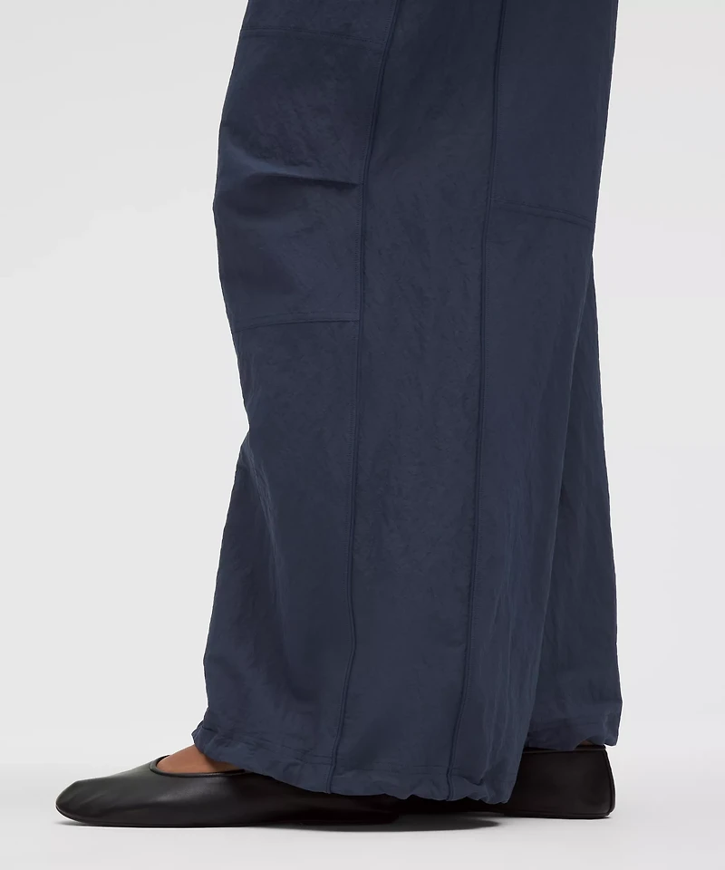 Crinkle Nylon Relaxed Parachute Pant | Women's Pants