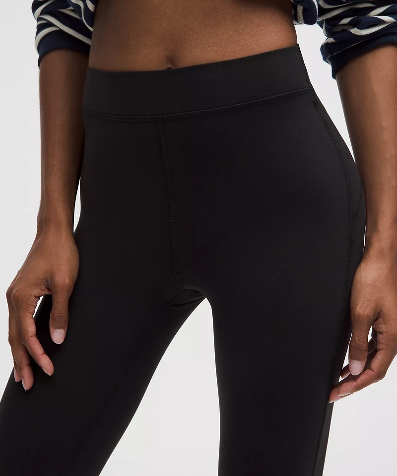 Groove High-Rise Notched-Hem Crop 15" | Women's Capris