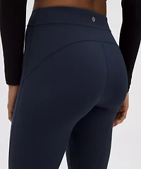 Groove High-Rise Notched-Hem Crop 15" | Women's Capris