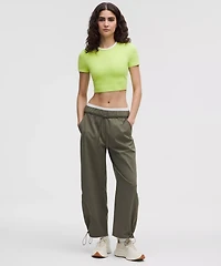 WovenAir Cinchable Cuff High-Rise Jogger | Women's Joggers