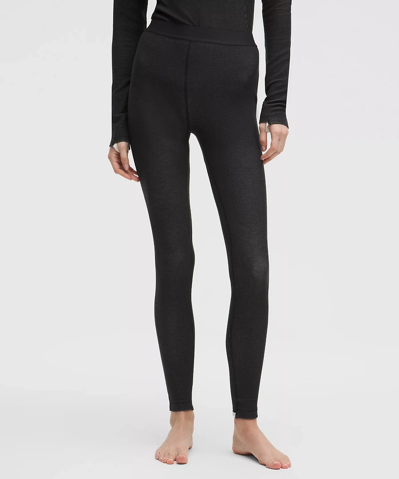 Waffle-Knit High-Rise Base Layer Tight 28"