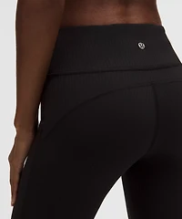 Groove High-Rise Ribbed Wide-Flare Pant