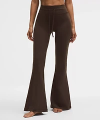 Groove High-Rise Ribbed Wide-Flare Pant