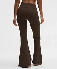 Groove High-Rise Ribbed Wide-Flare Pant