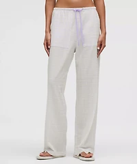 Seersucker Check Mid-Rise Pull-On Pant | Women's Pants