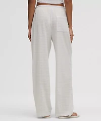 Seersucker Check Mid-Rise Pull-On Pant | Women's Pants