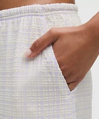 Seersucker Check Mid-Rise Pull-On Pant | Women's Pants