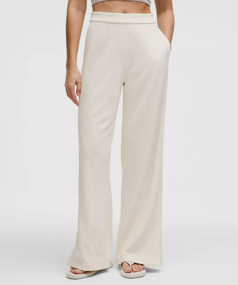 Softstreme High-Rise Wide-Leg Pique Pant *Regular