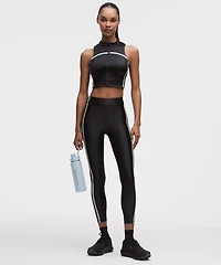 Satin Shine High-Rise Tight 25" *Stripe