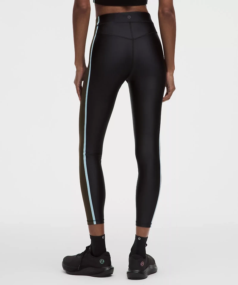 Satin Shine High-Rise Tight 25" *Stripe