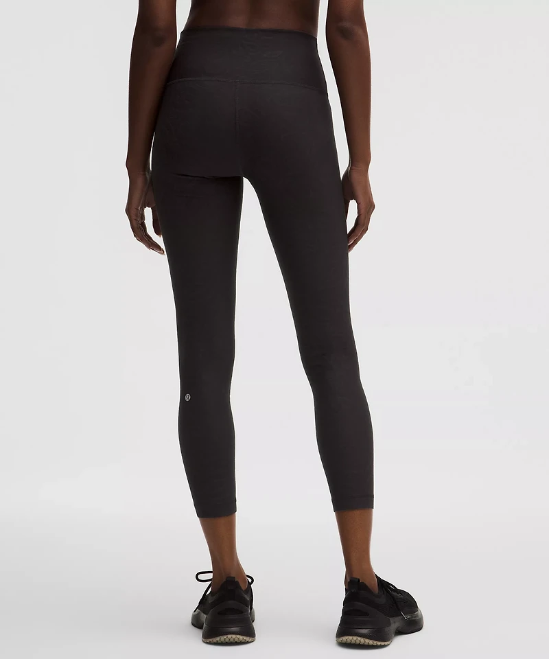 3D Jacquard Paisley Train High-Rise Tight 25"