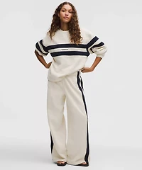 Women's Steady State Oversized Track Pant *Stripe