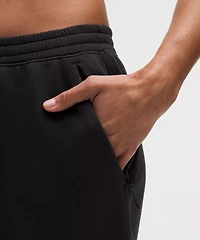 Textured Fleece High-Rise Jogger