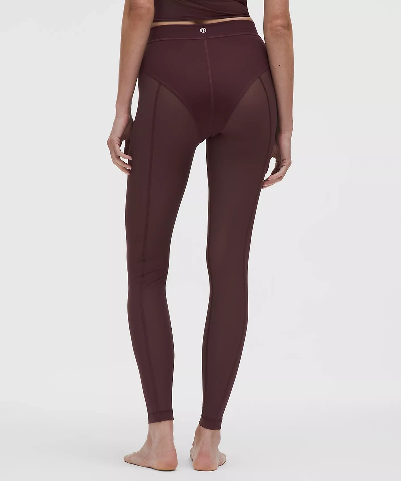 Nulu High-Rise Mesh-Leg Tight 28" | Women's Leggings/Tights