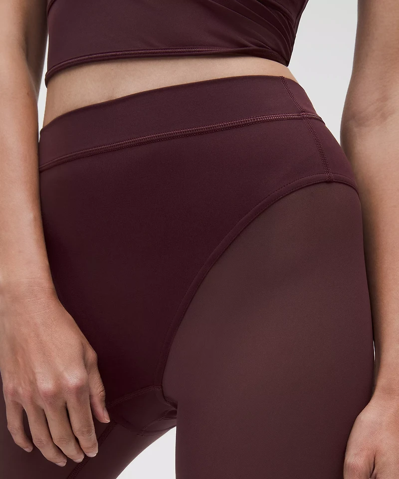 Nulu High-Rise Mesh-Leg Tight 28" | Women's Leggings/Tights