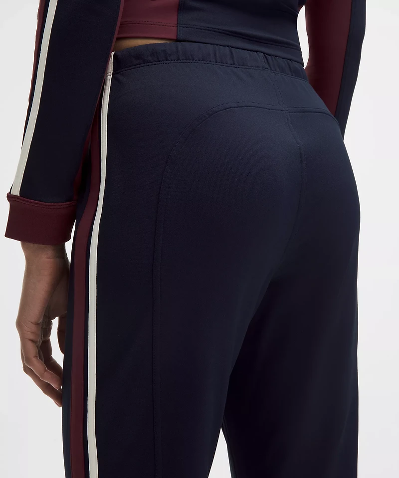 Striped Slim-Fit Mid-Rise Track Pant