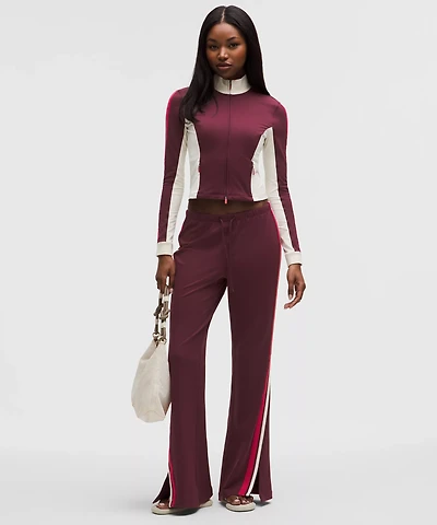 Striped Slim-Fit Mid-Rise Track Pant