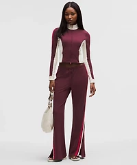 Striped Slim-Fit Mid-Rise Track Pant