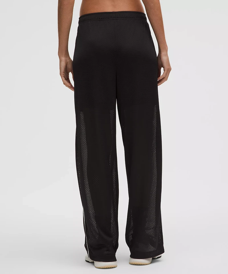 Mesh High-Rise Wide-Leg Training Pant | Women's Pants
