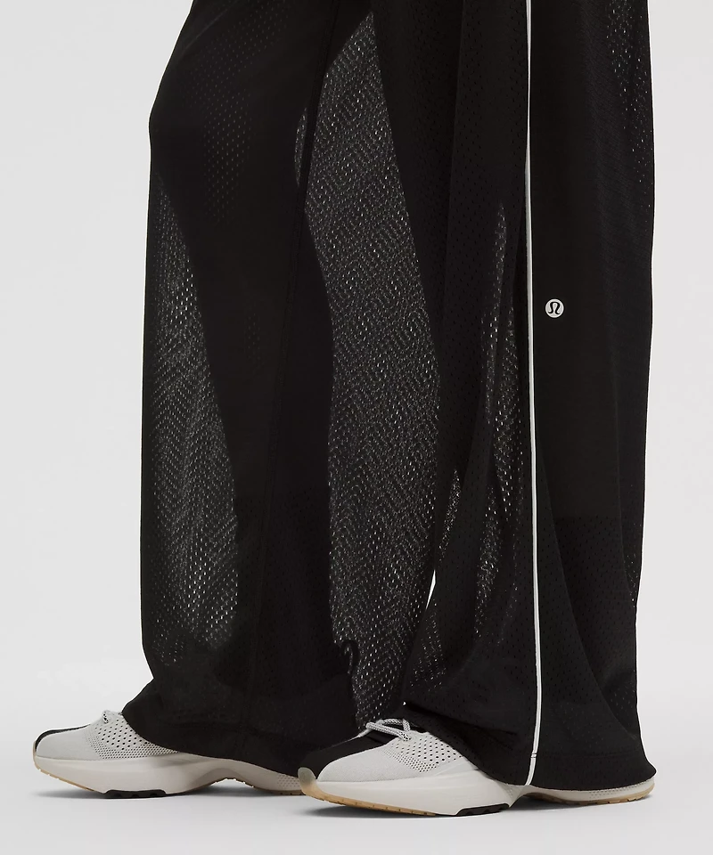 Mesh High-Rise Wide-Leg Training Pant | Women's Pants