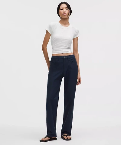 EasyFive Mid-Rise Relaxed-Straight Pant *Short
