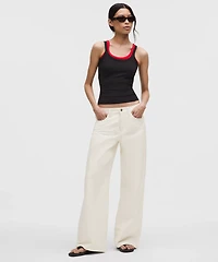 EasyFive Low-Rise Classic Wide-Leg Pant *Short