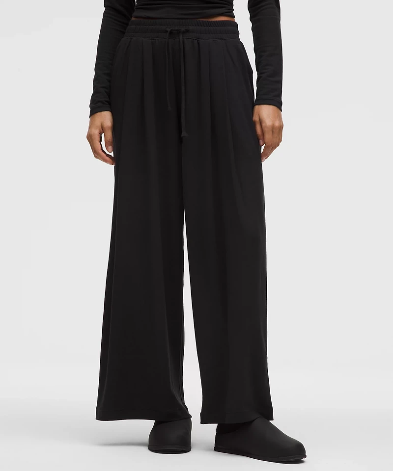 BeCalm High-Rise Pleated Extra-Wide Leg Pant