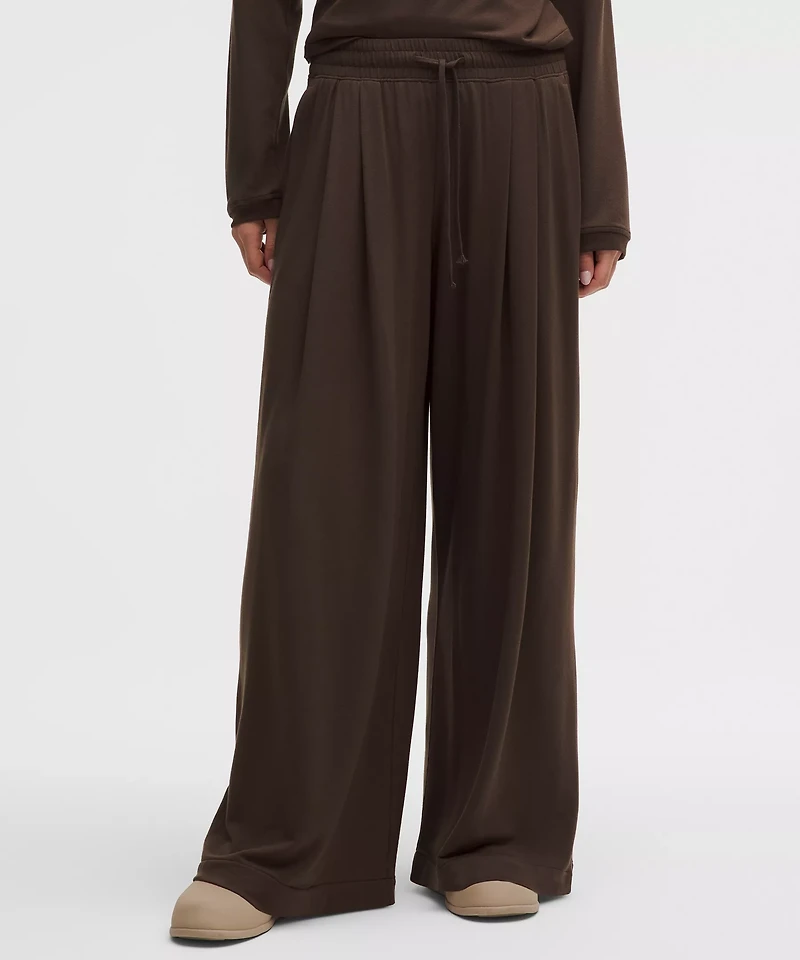 BeCalm High-Rise Pleated Extra-Wide Leg Pant
