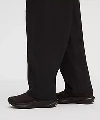 Crinkle Nylon Mid-Rise Barrel-Leg Pant *Short