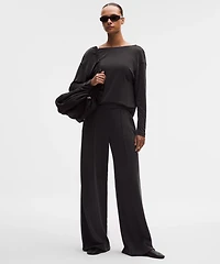 Softstreme Pintuck High-Rise Wide-Leg Pant *Regular