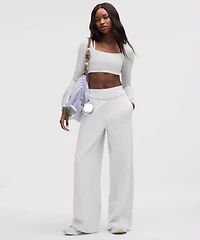 Scuba Mid-Rise Wide-Leg Pant *Short