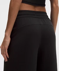 Scuba Mid-Rise Wide-Leg Pant *Short