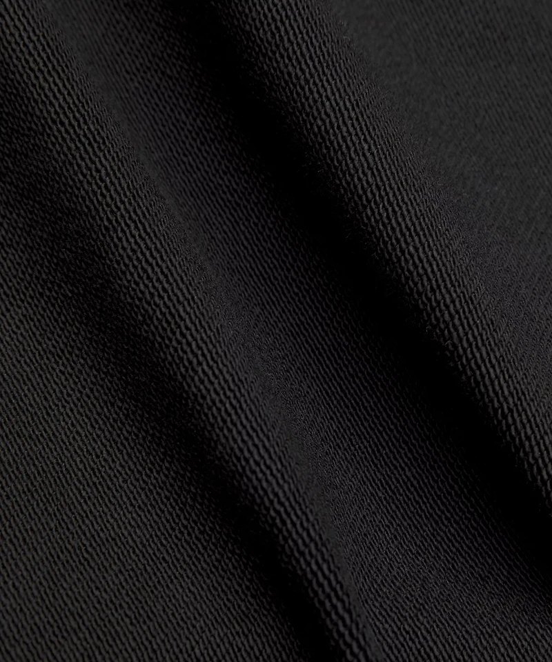 French Terry Mid-Rise Wide-Leg Pant