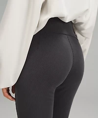 Ribbed Softstreme Zip-Leg High-Rise Cropped Pant 25" | Women's Capris