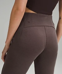 Ribbed Softstreme Zip-Leg High-Rise Cropped Pant 25" | Women's Capris