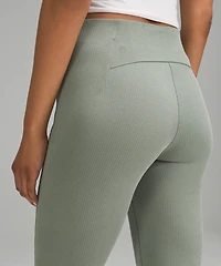 Ribbed Softstreme Zip-Leg High-Rise Cropped Pant 25" | Women's Capris