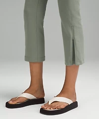 Ribbed Softstreme Zip-Leg High-Rise Cropped Pant 25" | Women's Capris