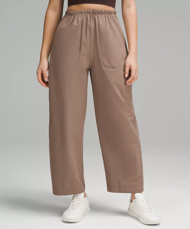 Lightweight Mid-Rise Barrel-Leg Cropped Pant | Women's Capris
