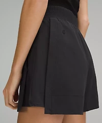 Stretch Woven Relaxed-Fit High-Rise Short 4" | Women's Shorts